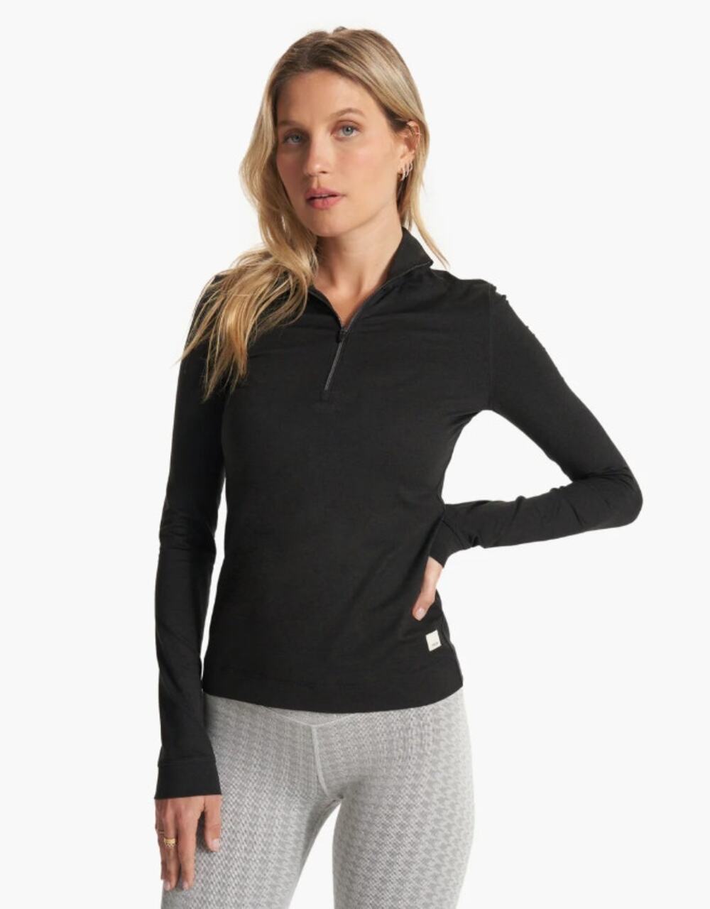 Vuori Halo Essential 1/2 Zip Pullover black